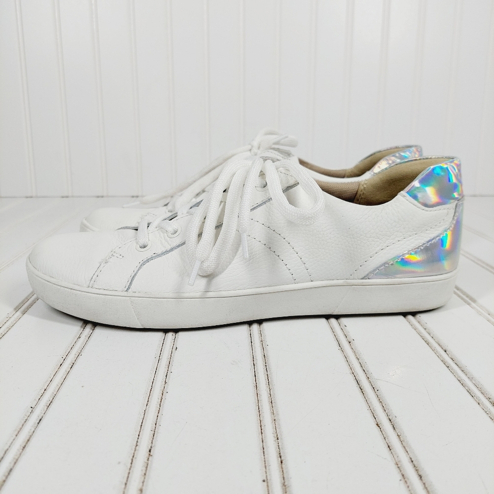 Naturalizer Women's Morrison White Fashion Lace Up Athleisure Sneakers I807